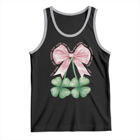 Not Lucky Just Blessed Tank Top Blessed Christian Shamrocks St Patricks Day Coquette