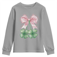 Not Lucky Just Blessed Youth Sweatshirt Blessed Christian Shamrocks St Patricks Day Coquette