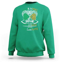 Funny Warning May Be Prone To Shenanigans And Malarkey Sweatshirt St Patrick's Day Celtic Shamrock
