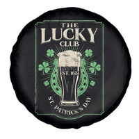 Funny St Patrick's Day Irish Beer Drinking Spare Tire Cover The Lucky Beer Club Horseshoe