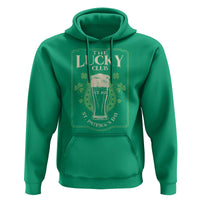 Funny St Patrick's Day Irish Beer Drinking Hoodie The Lucky Beer Club Horseshoe