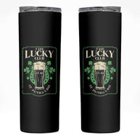 Funny St Patrick's Day Irish Beer Drinking Skinny Tumbler The Lucky Beer Club Horseshoe - Wonder Print Shop