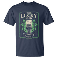 Funny St Patrick's Day Irish Beer Drinking T Shirt The Lucky Beer Club Horseshoe