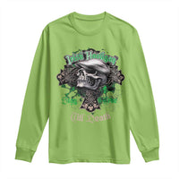 Funny Irish Pride Long Sleeve Shirt Irish Hooligan Stay True Till Death Flat Cap Skull