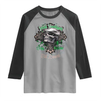 Funny Irish Pride Raglan Shirt Irish Hooligan Stay True Till Death Flat Cap Skull