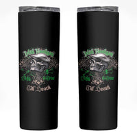 Funny Irish Pride Skinny Tumbler Irish Hooligan Stay True Till Death Flat Cap Skull