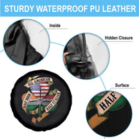 Half Irish Half Italian All American Spare Tire Cover Vintage Flag Shamrock Heritage