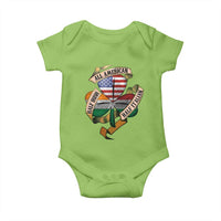 Half Irish Half Italian All American Baby Onesie Vintage Flag Shamrock Heritage