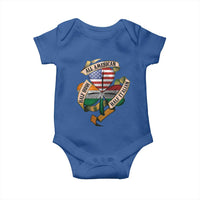 Half Irish Half Italian All American Baby Onesie Vintage Flag Shamrock Heritage