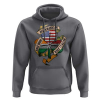 Half Irish Half Italian All American Hoodie Vintage Flag Shamrock Heritage