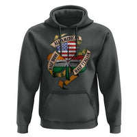 Half Irish Half Italian All American Hoodie Vintage Flag Shamrock Heritage