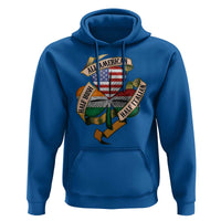 Half Irish Half Italian All American Hoodie Vintage Flag Shamrock Heritage