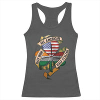 Half Irish Half Italian All American Racerback Tank Top Vintage Flag Shamrock Heritage