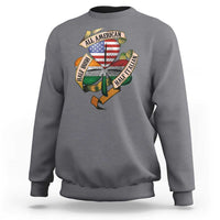 Half Irish Half Italian All American Sweatshirt Vintage Flag Shamrock Heritage