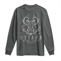 Ostara Pagan Eostre Easter Day Long Sleeve Shirt Balance Rebirth Renewal Bunny