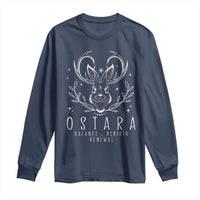 Ostara Pagan Eostre Easter Day Long Sleeve Shirt Balance Rebirth Renewal Bunny