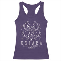 Ostara Pagan Eostre Easter Day Racerback Tank Top Balance Rebirth Renewal Bunny