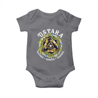 Ostara Balance Rebirth Renewal Baby Onesie Ostara Pagan Eostre Easter Day Three Hares