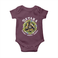 Ostara Balance Rebirth Renewal Baby Onesie Ostara Pagan Eostre Easter Day Three Hares