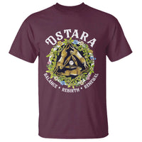 Ostara Balance Rebirth Renewal T Shirt Ostara Pagan Eostre Easter Day Three Hares