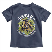 Ostara Balance Rebirth Renewal Toddler T Shirt Ostara Pagan Eostre Easter Day Three Hares