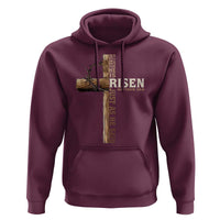 He Is Not Here For He Is Risen Just As He Said Hoodie Christian Easter Day Religious Bible Verse Cross