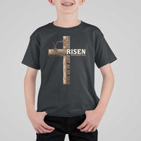 He Is Not Here For He Is Risen Just As He Said T Shirt For Kid Christian Easter Day Religious Bible Verse Cross