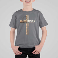 He Is Not Here For He Is Risen Just As He Said T Shirt For Kid Christian Easter Day Religious Bible Verse Cross
