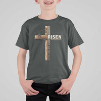 He Is Not Here For He Is Risen Just As He Said T Shirt For Kid Christian Easter Day Religious Bible Verse Cross