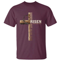 He Is Not Here For He Is Risen Just As He Said T Shirt Christian Easter Day Religious Bible Verse Cross