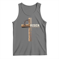He Is Not Here For He Is Risen Just As He Said Tank Top Christian Easter Day Religious Bible Verse Cross