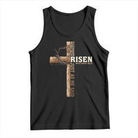 He Is Not Here For He Is Risen Just As He Said Tank Top Christian Easter Day Religious Bible Verse Cross