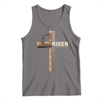He Is Not Here For He Is Risen Just As He Said Tank Top Christian Easter Day Religious Bible Verse Cross