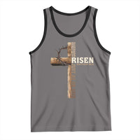 He Is Not Here For He Is Risen Just As He Said Tank Top Christian Easter Day Religious Bible Verse Cross