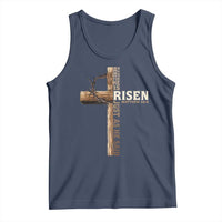 He Is Not Here For He Is Risen Just As He Said Tank Top Christian Easter Day Religious Bible Verse Cross