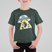 Funny Easter Day UFO Alien Bunny T Shirt For Kid