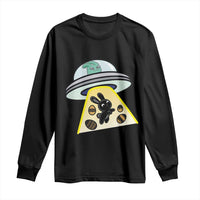 Funny Easter Day UFO Alien Bunny Long Sleeve Shirt