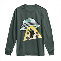 Funny Easter Day UFO Alien Bunny Long Sleeve Shirt