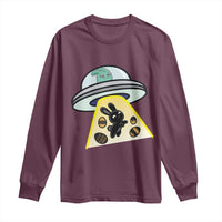 Funny Easter Day UFO Alien Bunny Long Sleeve Shirt