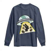 Funny Easter Day UFO Alien Bunny Long Sleeve Shirt