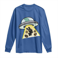 Funny Easter Day UFO Alien Bunny Long Sleeve Shirt
