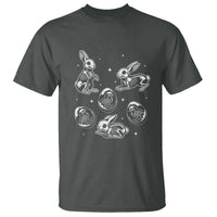 Funny Easter Day Spooky Bunny Chicks Skeleton T Shirt