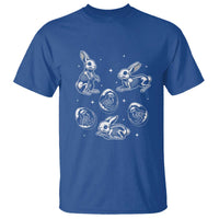 Funny Easter Day Spooky Bunny Chicks Skeleton T Shirt