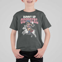 Funny Easter Day Western T Shirt For Kid Bunny Up Cowgirl Country Bunny