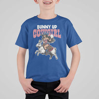 Funny Easter Day Western T Shirt For Kid Bunny Up Cowgirl Country Bunny