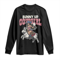 Funny Easter Day Western Long Sleeve Shirt Bunny Up Cowgirl Country Bunny