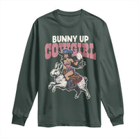 Funny Easter Day Western Long Sleeve Shirt Bunny Up Cowgirl Country Bunny