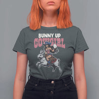 Funny Easter Day Western T Shirt For Women Bunny Up Cowgirl Country Bunny