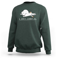 Funny Rabbit I Don't Carrot All Sweatshirt Lazy Bunny Easter Day