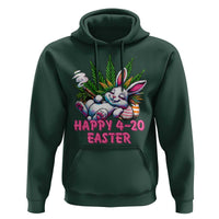 Funny Easter Day Cannabis Weed Hoodie Happy 420 Easter Bunny